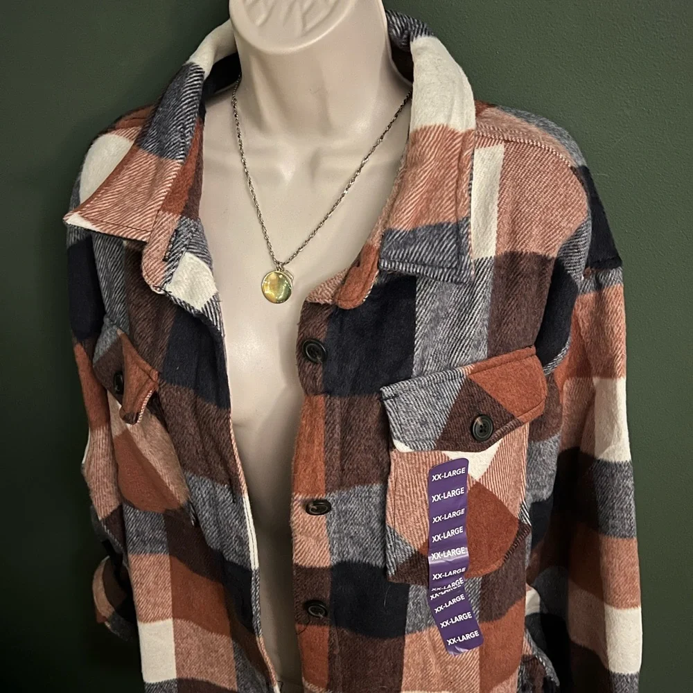 Member's Mark Plaid Shacket - Picture 1 of 4
